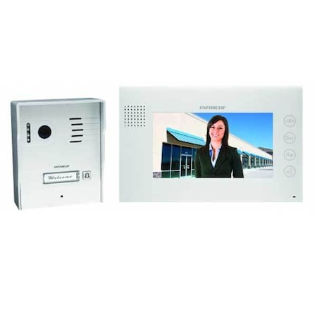 Seco-Larm Hands-Free Color Video Door Phone. Includes color CCD camera with 700 TV lines, 4.5mm len SLM-DP-264-1C7Q